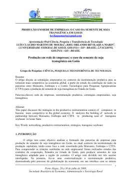 Produ&ccedil;&atilde;o em rede de empresas: o caso da semente de