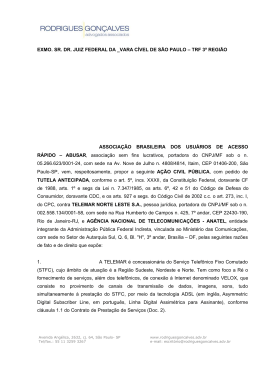 EXMO. SR. DR. JUIZ FEDERAL DA _VARA C&Iacute;VEL DE S&Atilde;O