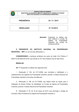 Resolução nº 141/2014