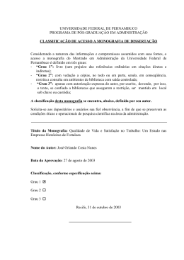 Qualidade de vida e satisfação no trabalho - Liber