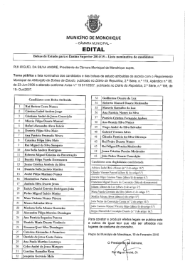 EDITAL - Câmara Municipal de Monchique