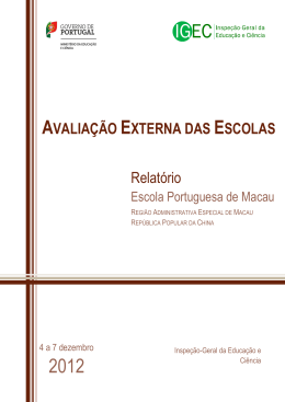 Relatório de Avaliação Externa