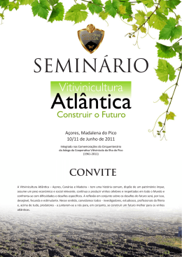 Ler Carta de Apresentação - Seminário Vitivinicultura Atlântica
