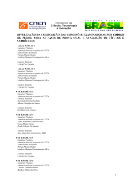 divulga&ccedil;&atilde;o da composi&ccedil;&atilde;o das comiss&otilde;es examinadoras