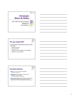 Introdu&ccedil;&atilde;o a Banco de Dados