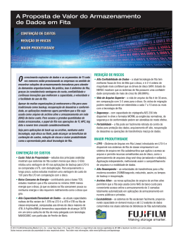 A Proposta de Valor do Armazenamento de Dados em Fita