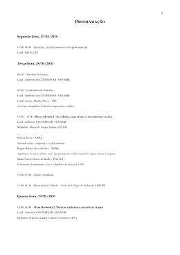 Programa&ccedil;&atilde;o Geral - DTI