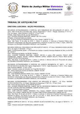Di&aacute;rio da Justi&ccedil;a Militar Eletr&ocirc;nico