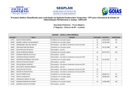 Resultado Preliminar
