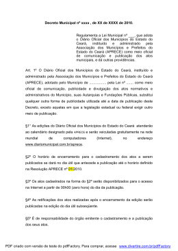 Decreto Diário Oficial