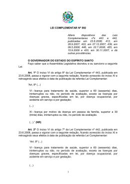 Lei Complementar N&ordm; 592