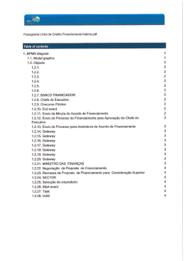 Fluxograma Linha de Cr&eacute;dito Financiamento Internopdf Table of