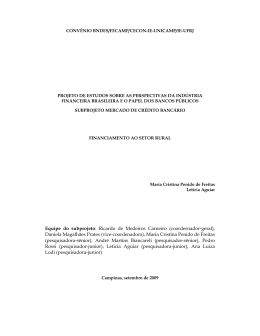 Financiamento ao Setor Rural