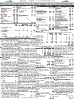 CREDIARE S.A. - CRÉDITO, FINANCIAMENTO E INVESTIMENTO