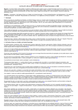 as 237 e 350, do STJ: As vendas a prazo, as vendas financiadas e o