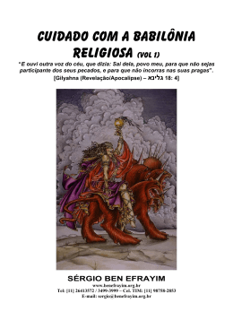CUIDADO COM A BABILÔNIA RELIGIOSA (vol 1)