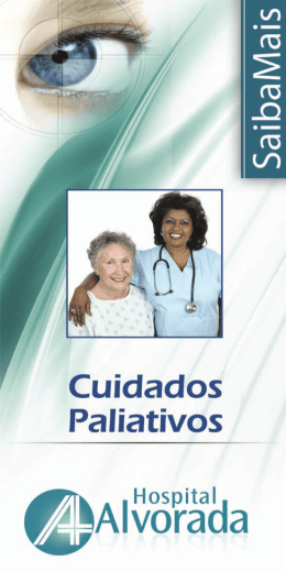 folheto saiba mais cuidados paliativos