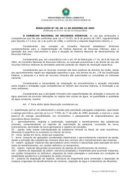 Resolu&ccedil;&atilde;o CNRH n&ordm; 29/2002