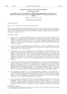 DECISÃO DE EXECUÇÃO (UE) 2015/ 495 DA COMISSÃO