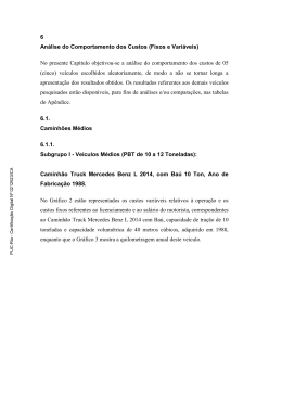 6 An&aacute;lise do Comportamento dos Custos (Fixos e