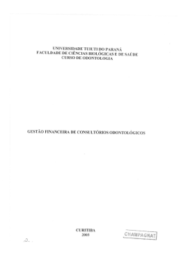 gestao financeira de consultorios odontologicos - TCC On-line