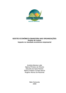 GEST&Atilde;O ECON&Ocirc;MICO-FINANCEIRA NAS ORGANIZA&Ccedil;&Otilde;ES