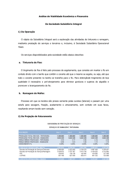 An&aacute;lise de Viabilidade Econ&ocirc;mica e Financeira Da