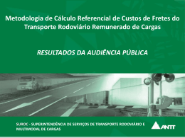 Apresenta&ccedil;&atilde;o do PowerPoint - Minist&eacute;rio dos Transportes