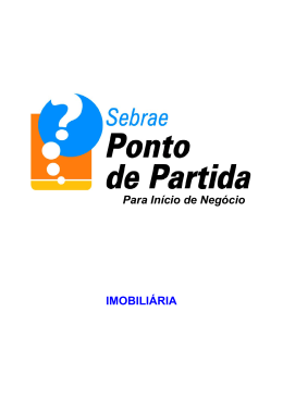 IMOBILI&Aacute;RIA Para In&iacute;cio de Neg&oacute;cio