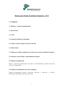 Roteiro para Projeto Econ&ocirc;mico