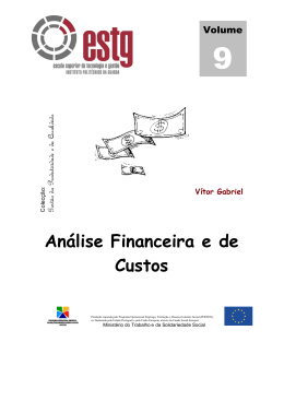 An&aacute;lise Financeira e de Custos