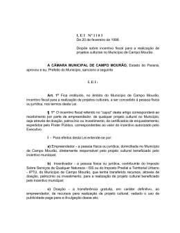 Lei 1103 - Prefeitura Municipal de Campo Mourão