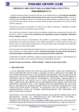 Proposta Or&ccedil;ament&aacute;ria para o Exerc&iacute;cio de 2015
