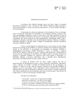 PROC. Nº 3271/13 PR Nº 054/13 EXPOSIÇÃO DE MOTIVOS1 O