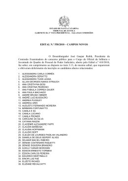 Edital 558/2010 - Tribunal de Justiça de Santa Catarina