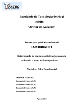 EXPERIMENTO 7 - Fatec Mogi Mirim