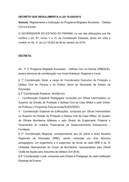 Estado do Paran&aacute; - DECRETO QUE REGULAMENTA A LEI