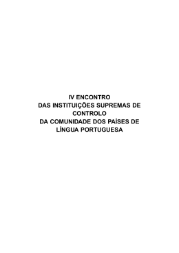 IV ENCONTRO DAS INSTITUI&Ccedil;&Otilde;ES SUPREMAS
