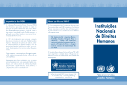 Instituições Nacionais de Direitos Humanos (INDH)