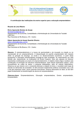 A contribui&ccedil;&atilde;o das institui&ccedil;&otilde;es de ensino superior para a