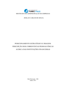 posicionamento estrat&eacute;gico e imagem