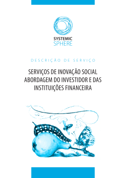 serviços de inovação social abordagem do