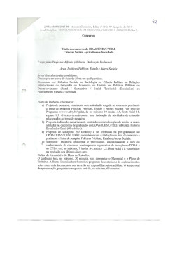 . 23083.8.10898/21213-86 - Assumo Concurso, Edital nO 70 de O