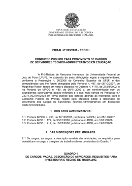 Edital Concurso UFJF