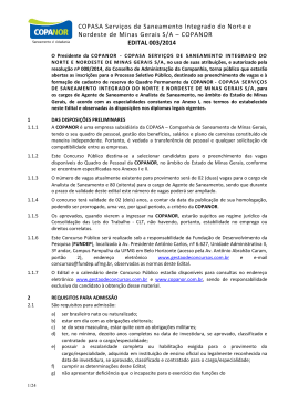 Edital - Copasa