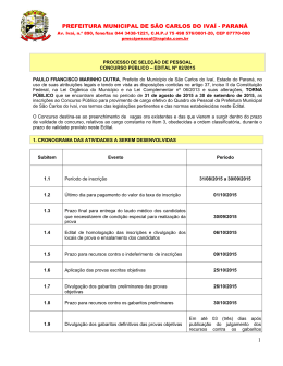 Edital Principal - Organon Consultoria