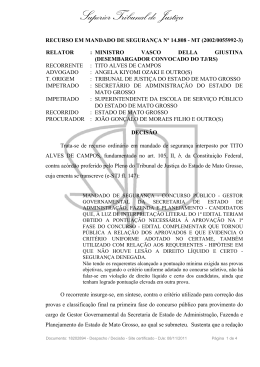 decis&atilde;o stj 14808 (ms 24761-2001) - Tribunal de Justi&ccedil;a do Estado