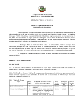 Edital n&deg; 01/2014