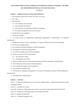 Edital - Diretoria de Ensino da Marinha