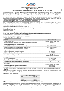 Edital N&ordm; 001 - Abertura (Retificado) (22/08/2014)